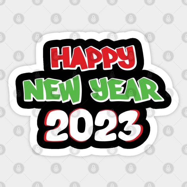 HAVE A MERRY CHRISTMAS - HAPPY NEW YEAR 2023 Sticker by levelsart